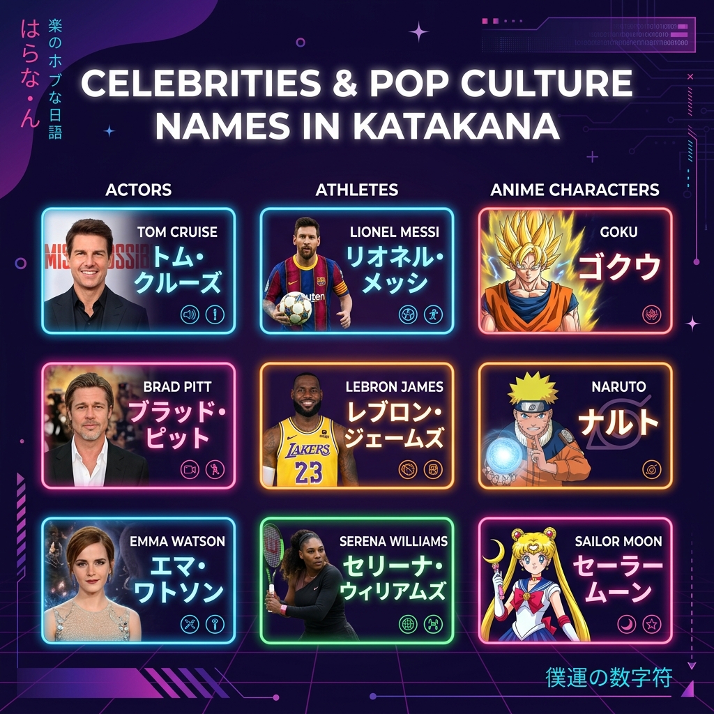 Famous Names in Katakana